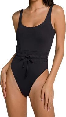 Good American Waist Framer One Piece Swim Suit Black Size XS‎